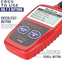 Vista 6 de Autel OBD2 Escáner MS309 Universal para Coche, Lector de Códigos de Fallas del Motor, Comprueba la Luz de Verificación del Motor y el Estado