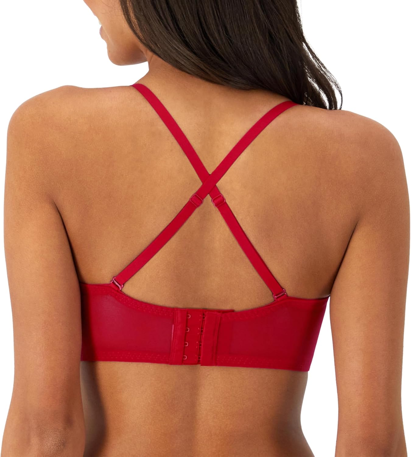 Maidenform Women's Pure Comfort Wireless Lace Longline Bralette, Lightly Lined Convertible Bra - Image 4