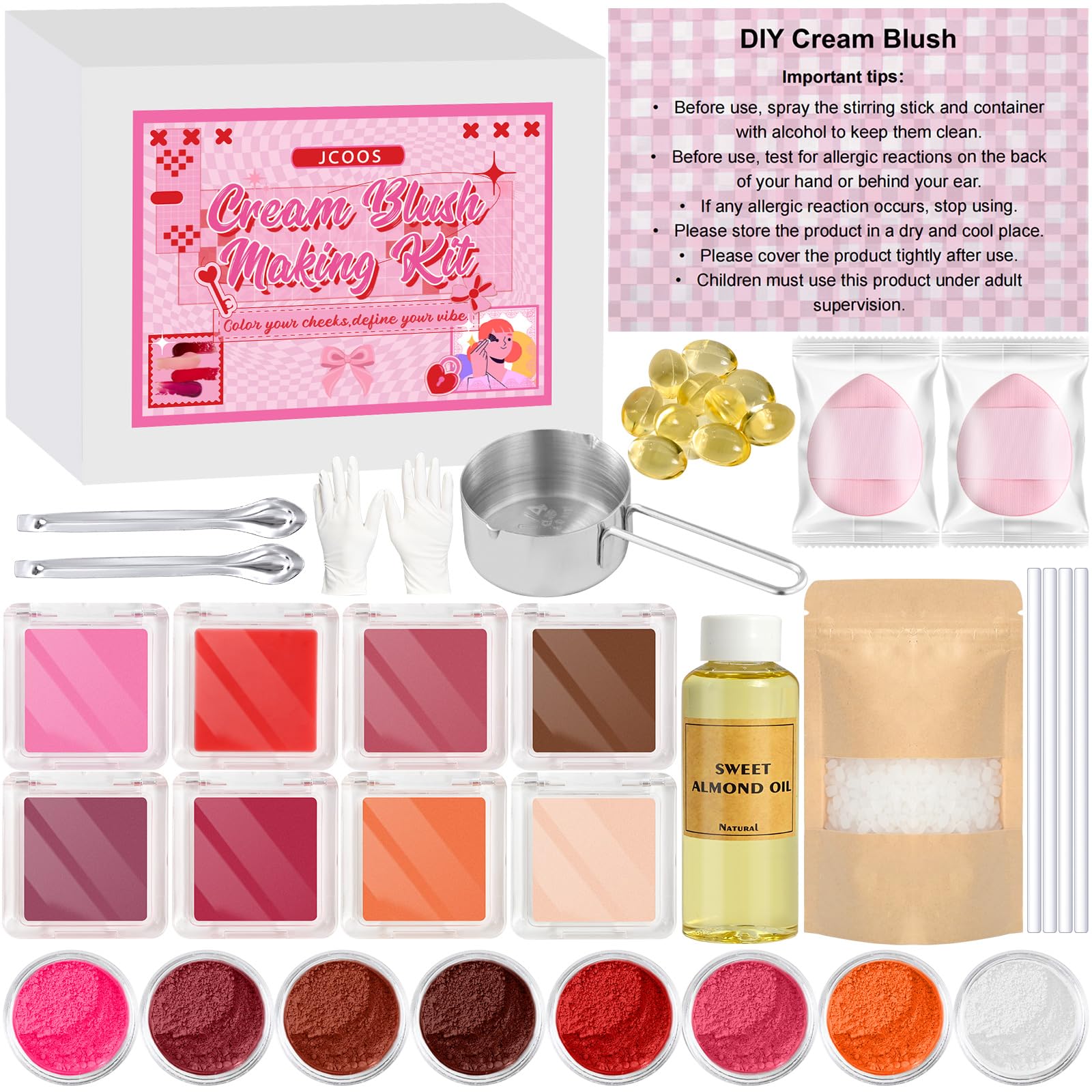 JCOOS DIY Blush Making Kit for Women