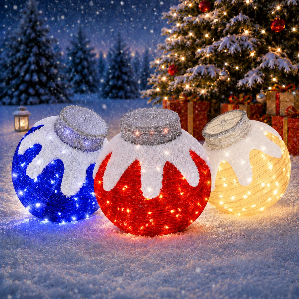 Photo 1 of Tngan Outdoor Christmas Ornaments Lighted Ball Decoration