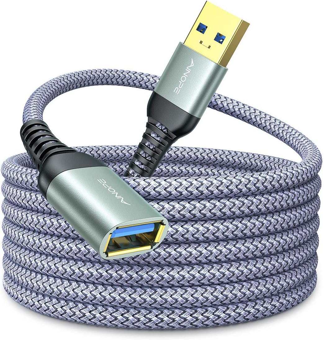 Amazon Co Jp Ainope Usb 延長 3m Usb3 0 延長ケーブル 金メッキコネクタ 高速データ転送 Aオス Aメス Usbケーブル 延長コード 高耐久ナイロン編組 パソコン 周辺機器
