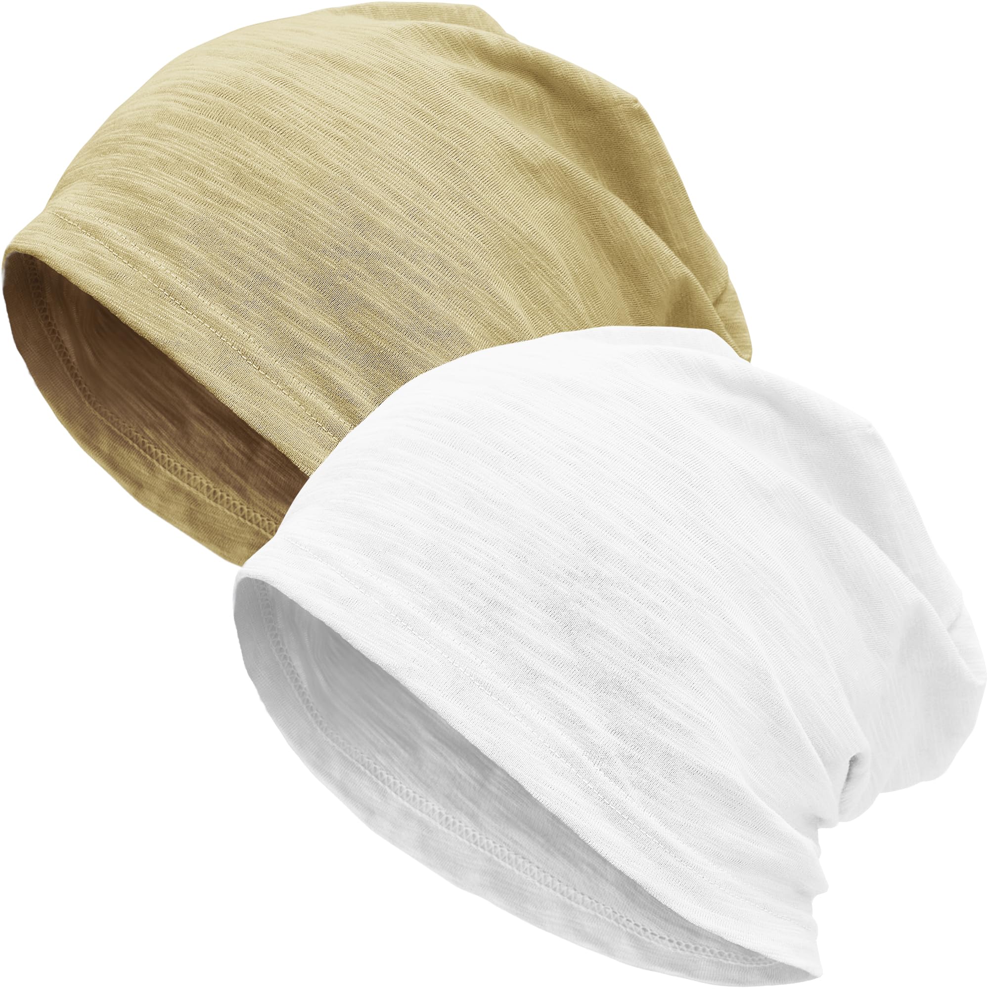 100% Cotton Lightweight Summer Hats for Women Men, Ultra Thin Slouchy Beanie Hat Oversizes Beanies Chemo Cap — view 25