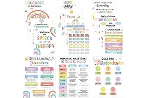Boho Speech Therapy Posters for Classroom Decoration