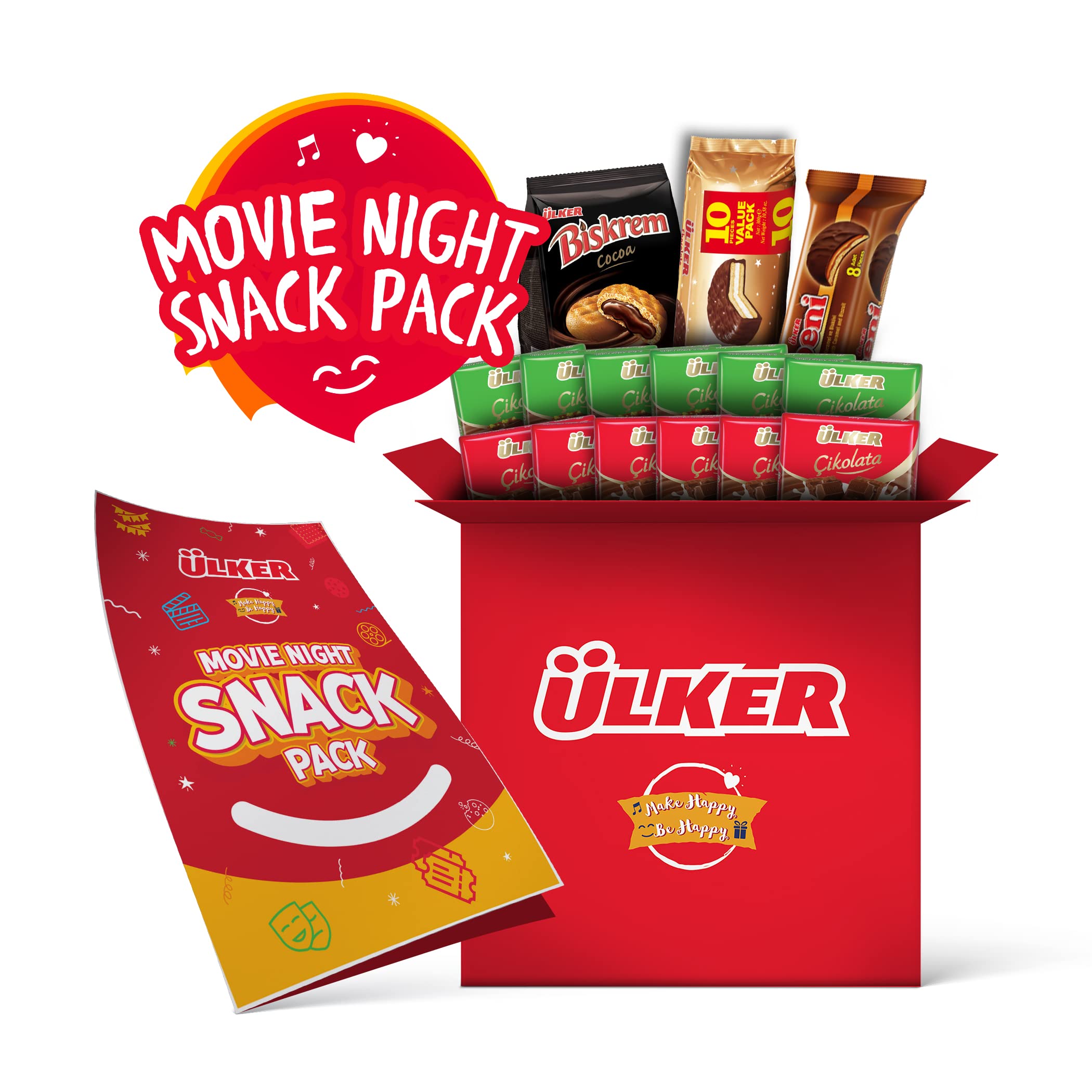 Buy ULKER "Movie Night" Snack Pack Variety Pack & Care Package (15 Count) / Foreign Snack Box