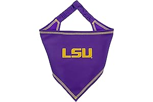 Pets First LSU Tigers Tie Bandana: The Perfect Accessory for Game Day!