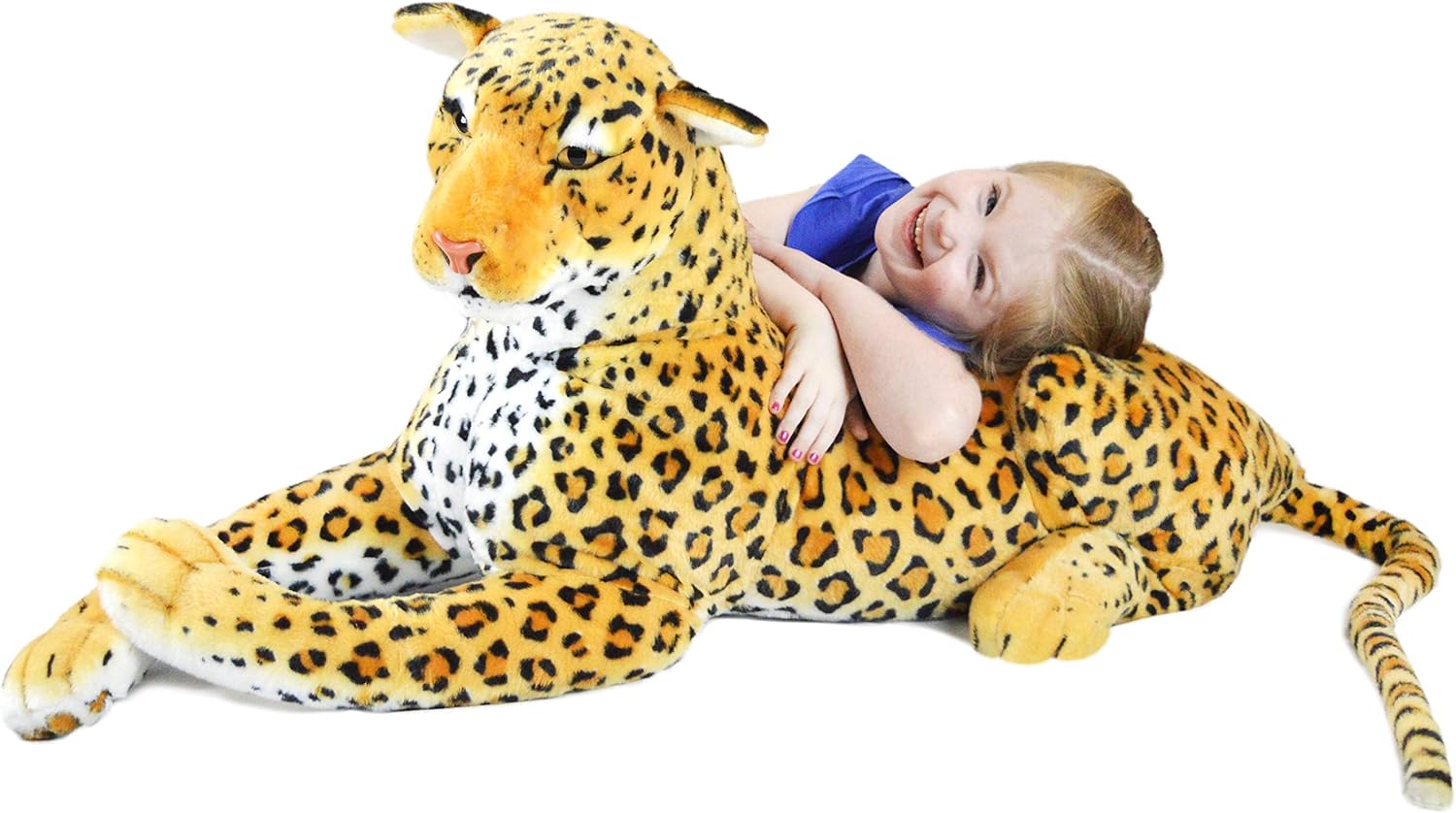 Crazy Deals Lahari The Leopard - 42 Inch (Tail Measurement Not Included) Big Stuffed Animal Plush Cat - by Tiger Tale Toys Best Deal Cheap 🛒 Lahari The Leopard - 42 Inch (Tail Measurement Not Included) Big Stuffed Animal Plush Cat - by Tiger Tale Toys