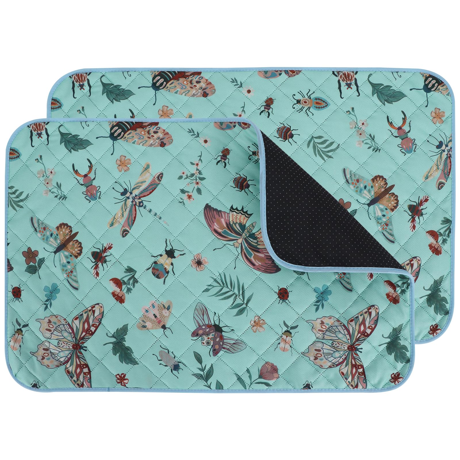 IEUUMLER 2 pezzi Tappetini Assorbenti per Cani, Assorbenti e impermeabili, Riutilizzabili educatore tappetino Pads per Cuccioli per casa, auto, viaggi EU014