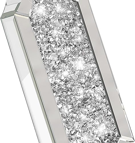 Miniatura 4 de Hamucd Juego de 2 lámparas de mesita de noche de 3 vías regulables al tacto con diamantes triturados para sala de estar con puertos USB A +C,