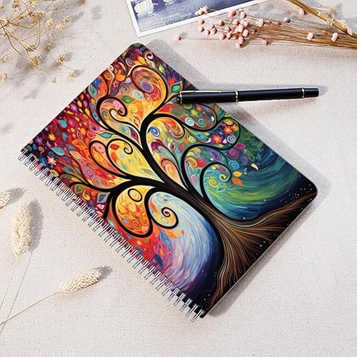 Miniatura 4 de Cuaderno de espiral, doble alambre en espiral, diario de composición escolar, suministros para la escuela y la oficina, 100 páginas, 5.71 x 8.26