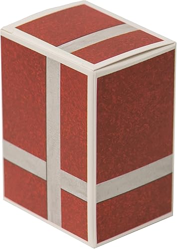 Miniatura 5 de DUNEROLLER Cajas de regalo para dinero en efectivo de Navidad, caja envuelta en rojo y diseño de lazo plateado