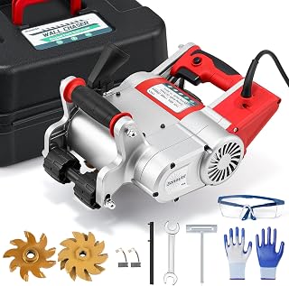 Electric Wall Chaser 25mm+35mm Wall Groove Cutting Machine Adjustable Cutting Depth Grooving Slotting Machine No Dust Cement Sand Brick Cutter 110V