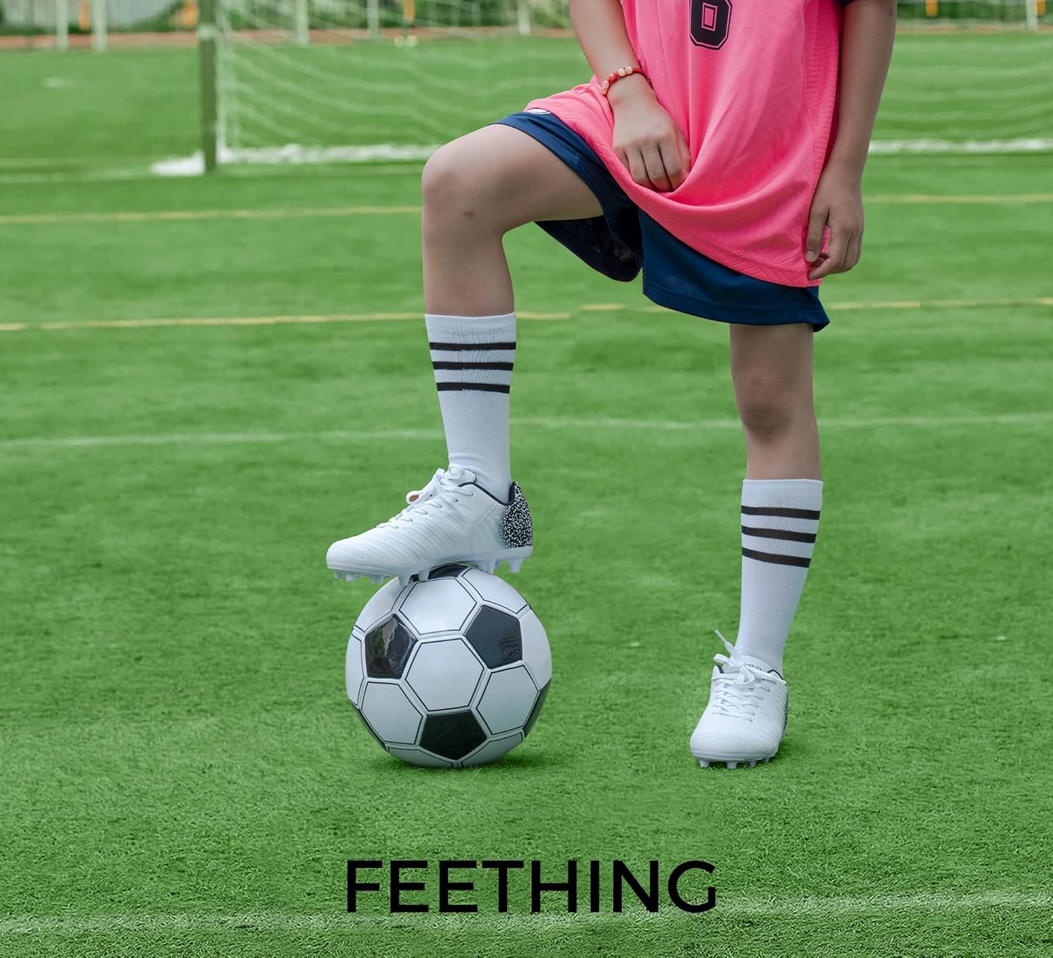 Women's Soccer Cleats Firm Ground, Lightweight Unisex Soccer Shoes for Adults Fits Men & Women - Image 2