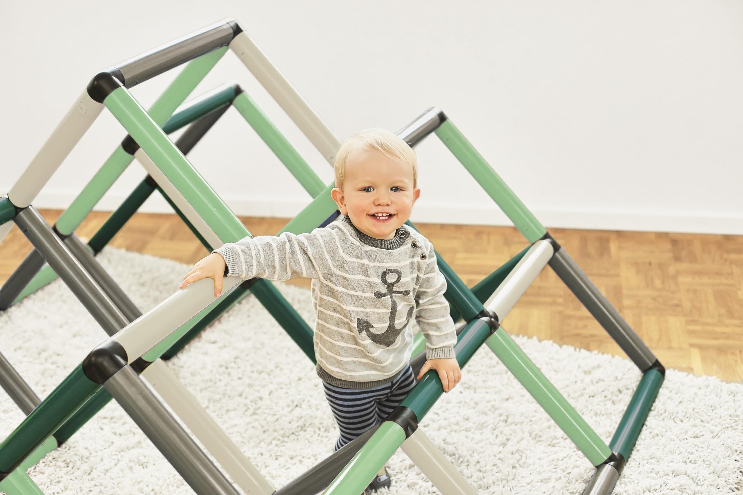 Quadro Kletterpyramide Home – modulares Klettergerüst für Kinder, 237 Teile, ab 12 Monaten, Indoor/Outdoor, UV-stabil, Made in Germany