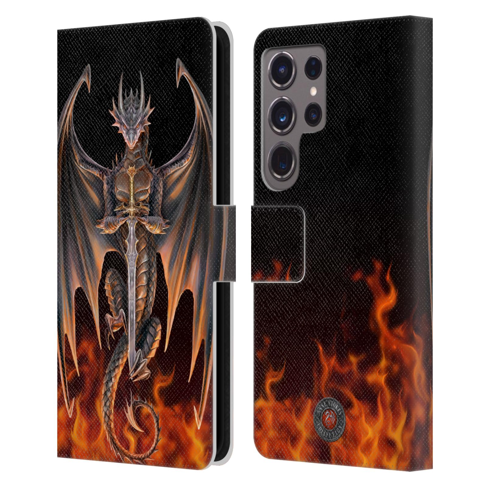 Carcasa antiarañazos Galaxy S24 Ultra tipo billetera con ilustraciones de Anne Stokes 7