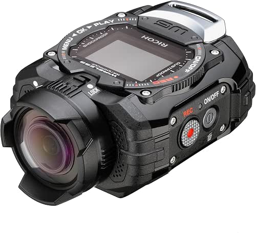 Ricoh WG-M1 Black Waterproof Action Video Camera with 1.5-Inch LCD