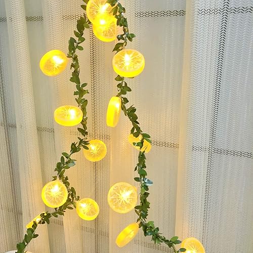 Guirnalda de luces de hiedra y hojas de hiedra con 20 luces LED alimentadas por pilas para decoración de fiestas de cumpleaños en interiores y