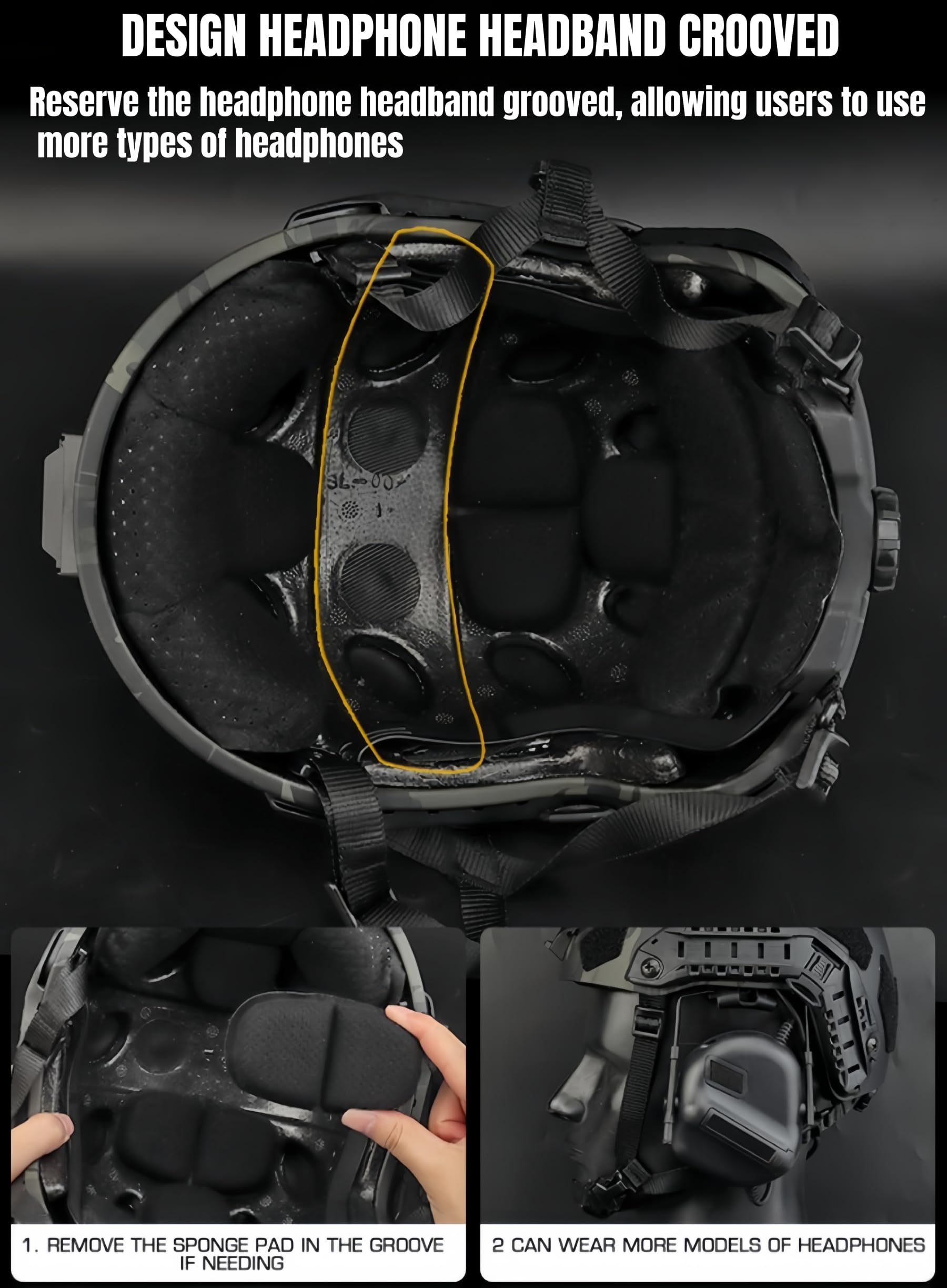 ACEXIER Casco protettivo da tiro tattico SF SUPER High Cut, casco tattico FAST