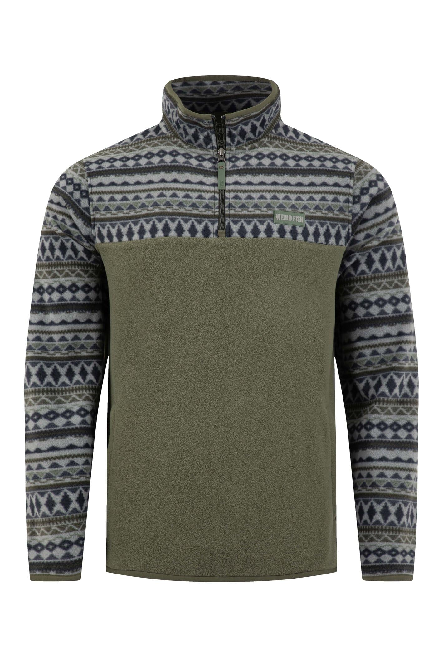 Weird Fish Men's Microfleece Jumper 4XL Pale Green