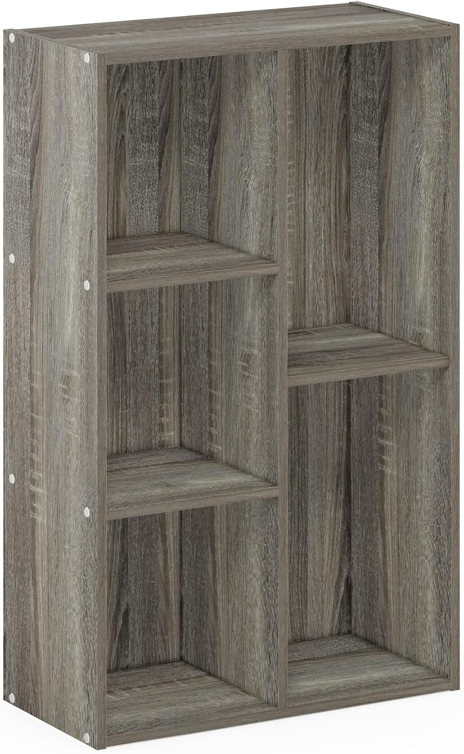 Furinno Luder 5-Cube No Tool Assembly Open Shelf, French Oak French Oak 5-Cube No Tool Shelf