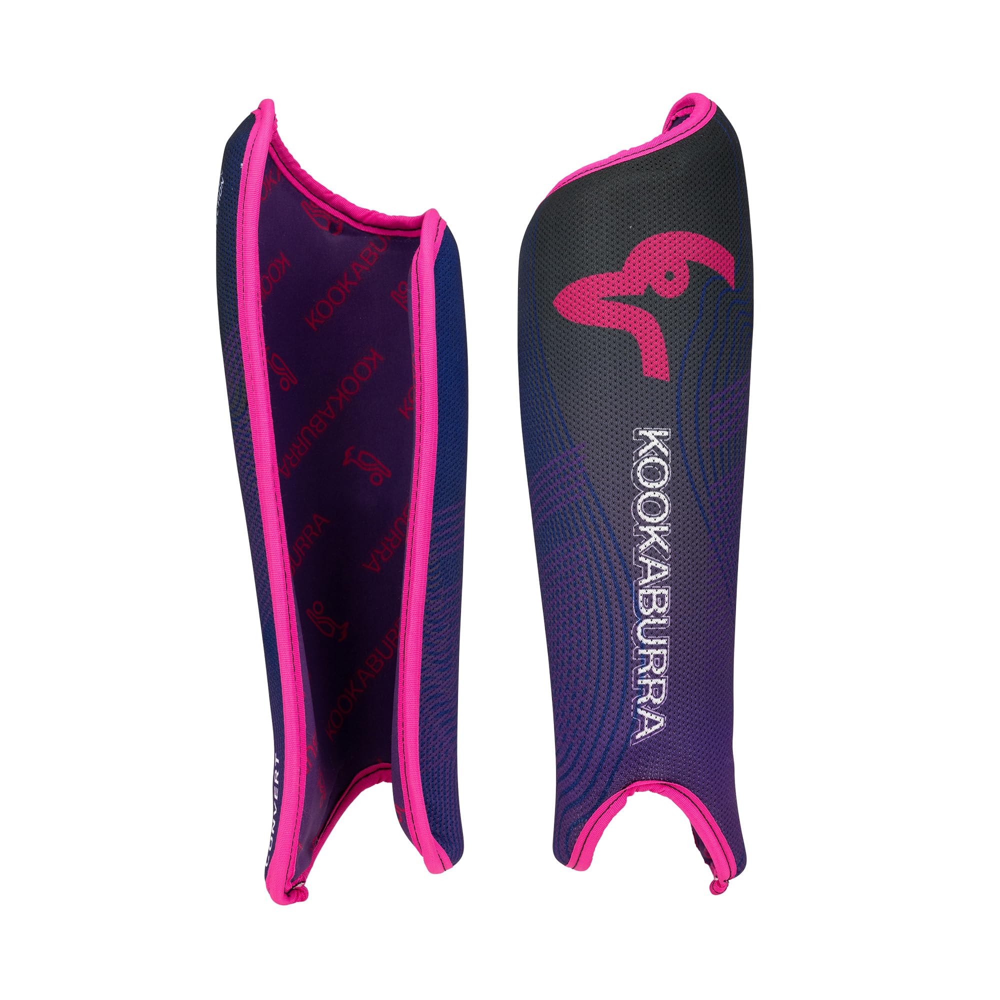 Kookaburra Convert Hockey Shin Guards (Purple/Pink, Small)