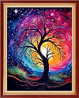 Vista 22 de DMCVIVR Stamped Cross Stitch Kits for Beginners Adults Needlepoint Kits for Beginners Embroidery Kits for Adults Crossstitch Kit for Beginners