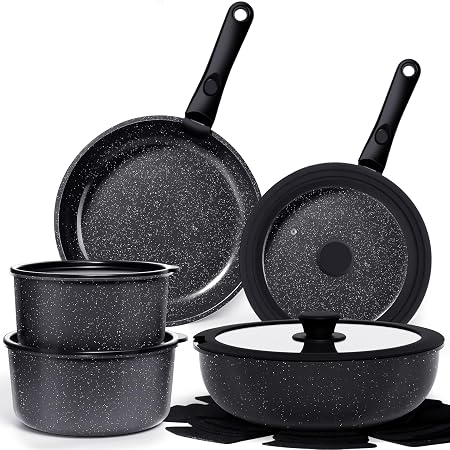 GiPP Ceramic Pots and Pans Set Non Stick, Nonstick Detachable