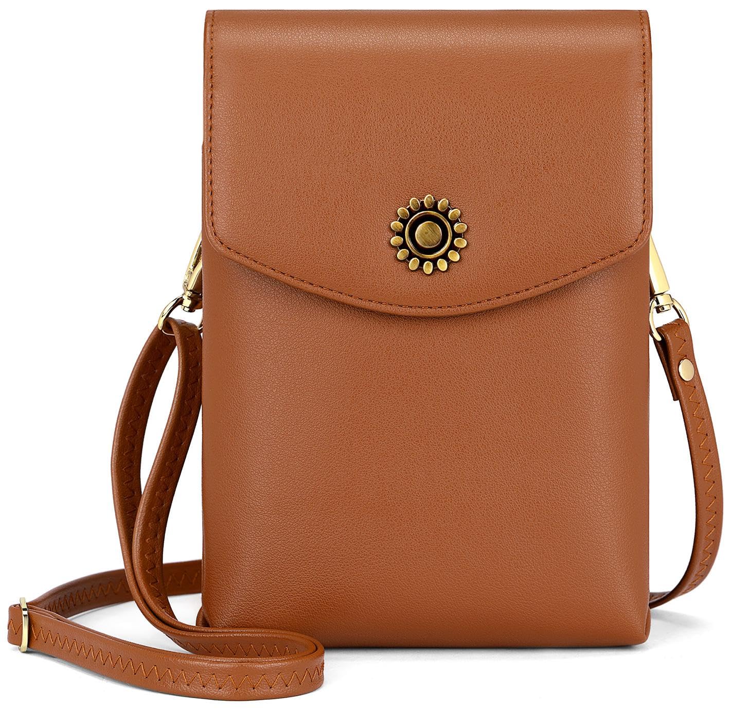 Peacocktion Small Crossbody Bags for Women Travel Cell Phone Bag Wallet Purses with Adjustable Strap Trendy