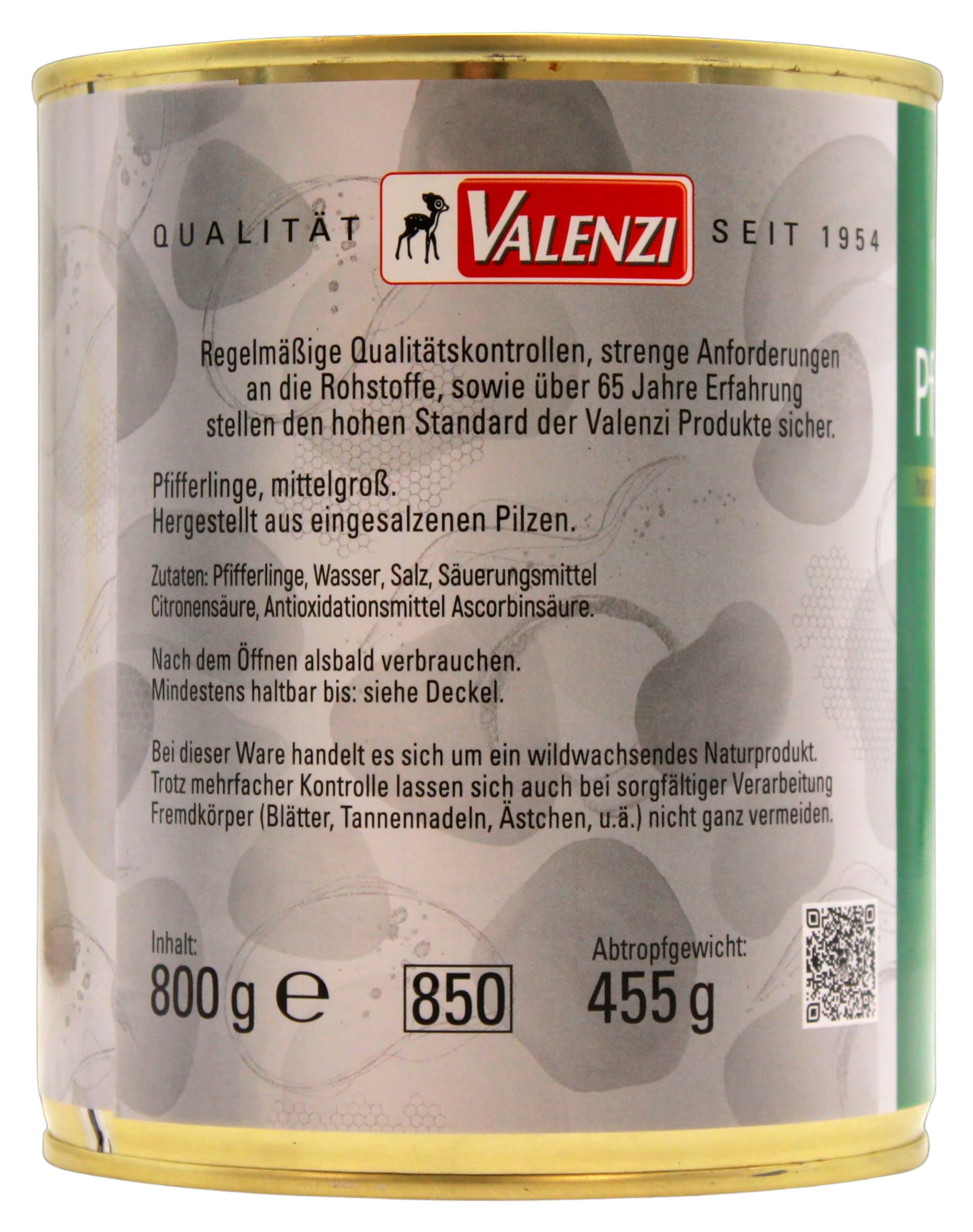 Valenzi Pfifferlinge mittelgroß, 3er Pack (3 x 455g)