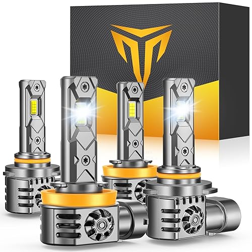 H11/H9/H8 9005/HB3 LED Light Bulb Combo