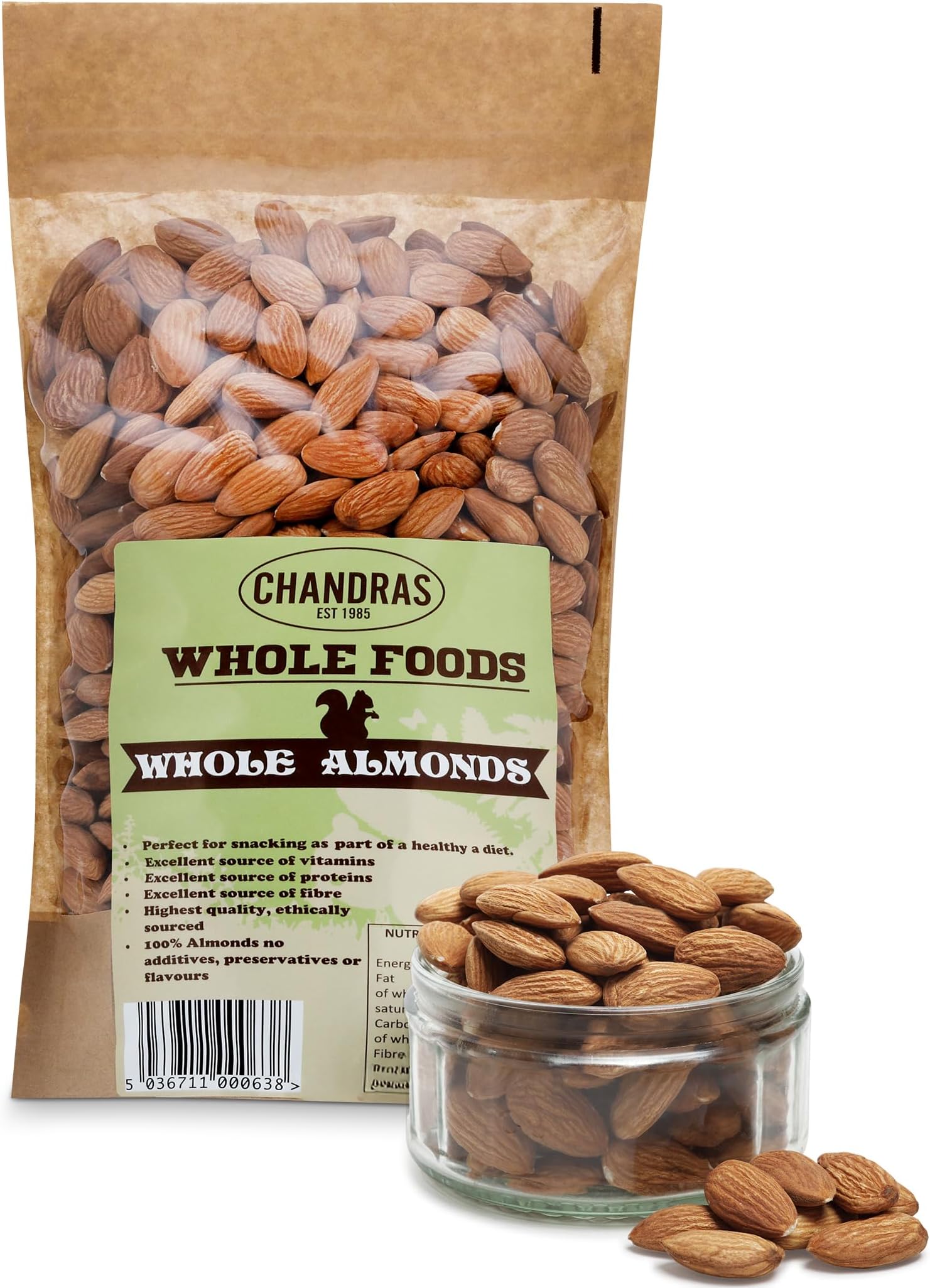 – Whole Foods – Almonds 1KG - Low-GI Almonds for Snacking, Smoothies, Baking & Cooking - Gluten-Free, Keto & Vegan-Friendly, Rich in Protein & Vitamins & Fibre