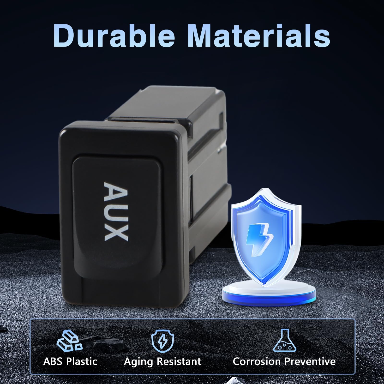 KPALAG Aux Port Input Auxiliary Jack Audio Stereo Adapter Compatible with Toyota Camry 2007-2008 4Runner RAV4 FJ Cruiser Prius Yaris Lexus LS460 ES350 2007-2010 Replace# 86190-06010 86190-53010