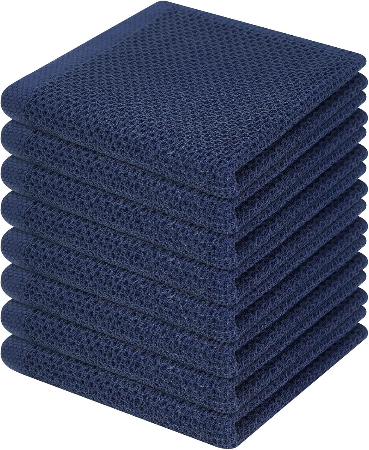 Homaxy 100 Cotton Waffle Weave Kitchen Dish Cloths, Ultra Soft Absorbent Quick