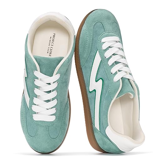 Project Cloud Sneakers for Women - Lace-Up Shoes for Women Trendy Women Sneakers with Memory Foam Insole Women's Fashion Sneakers Non-Slip Womens Shoes (Irita)