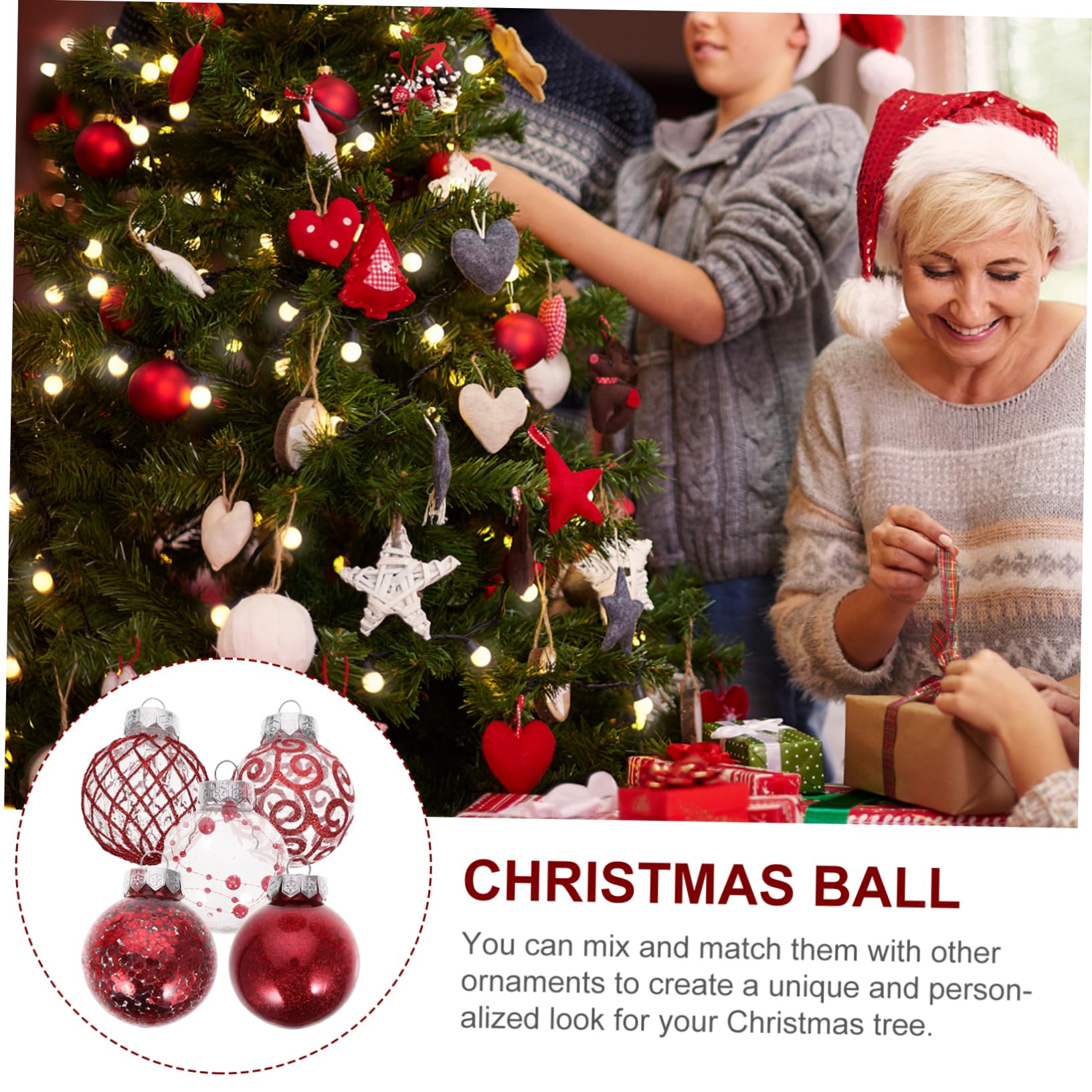 30 Stück Glaskugeln Weihnachten Hängende Weihnachtsbaumkugeln Weihnachtsdeko Mit Kugelornamenten Kugelanhänger Zum Aufhängen Weihnachtsbaumdeko