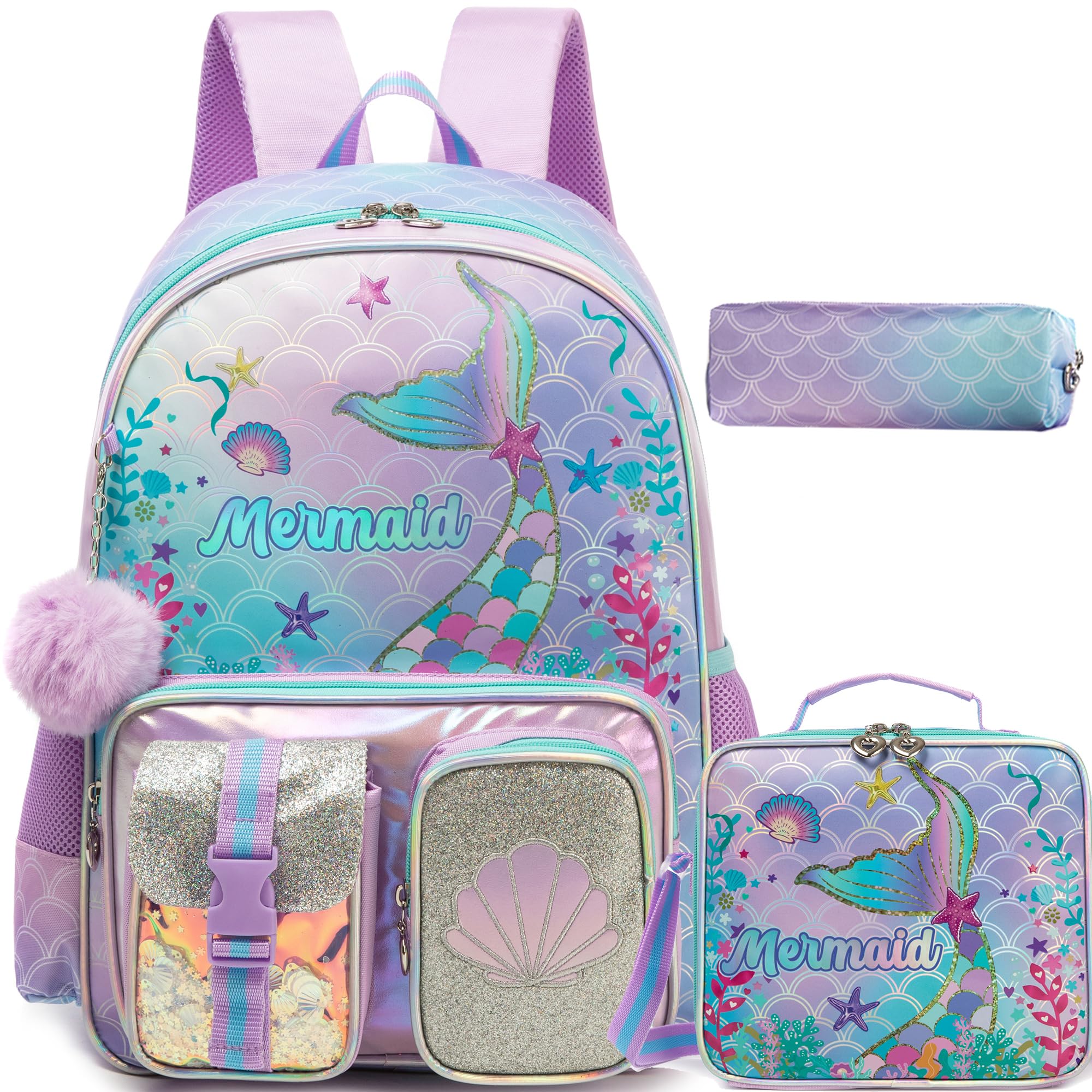 HTgroce Mochila Escolar Trolley Niña,Mochilas Escolares con Ruedas Mochila Escolar Primaria con 6 Ruedas Trolley Multi-Bolsillos Diseño Mochila
