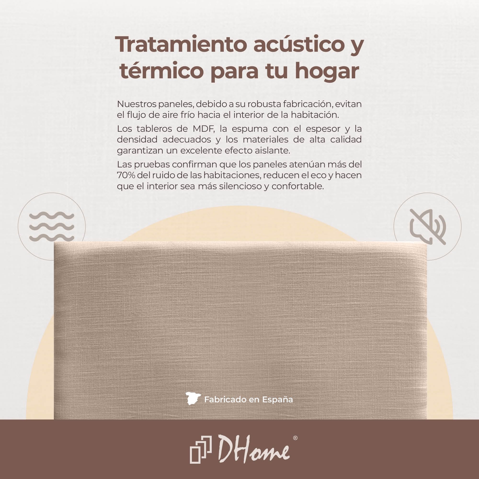 DHOME Pannelli Imbottiti in Lino Naturale Autoadesivi per Parete Acustici Fonoassorbenti Protezione dagli Impatti Testiere Decorazione Casa Camera da Letto (Verde, 60x60cm)