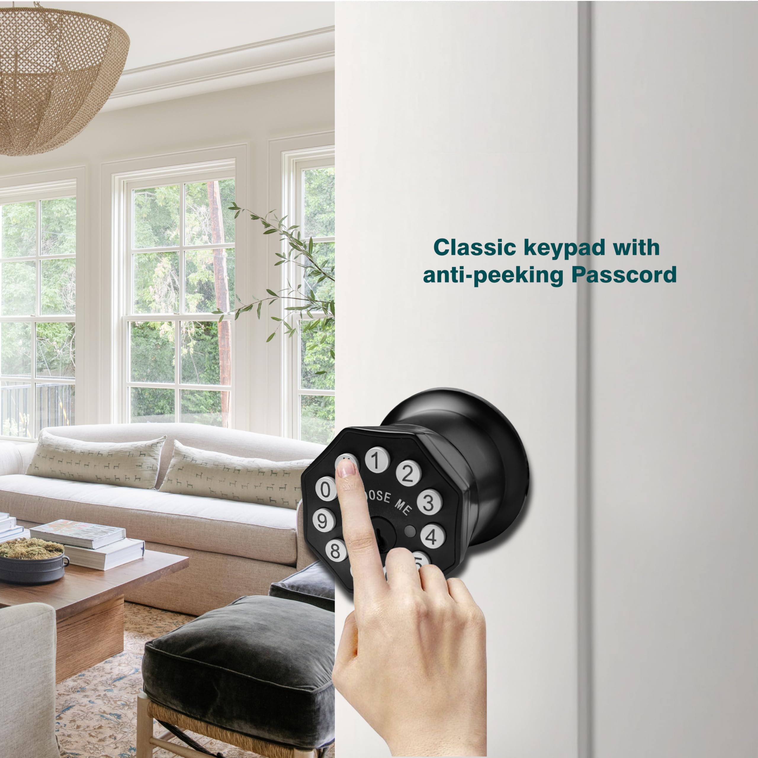 Smart Digital Door Lock - Keypad & Key Entry -2 Smart Digital Door Lock - Keypad & Key Entry -2