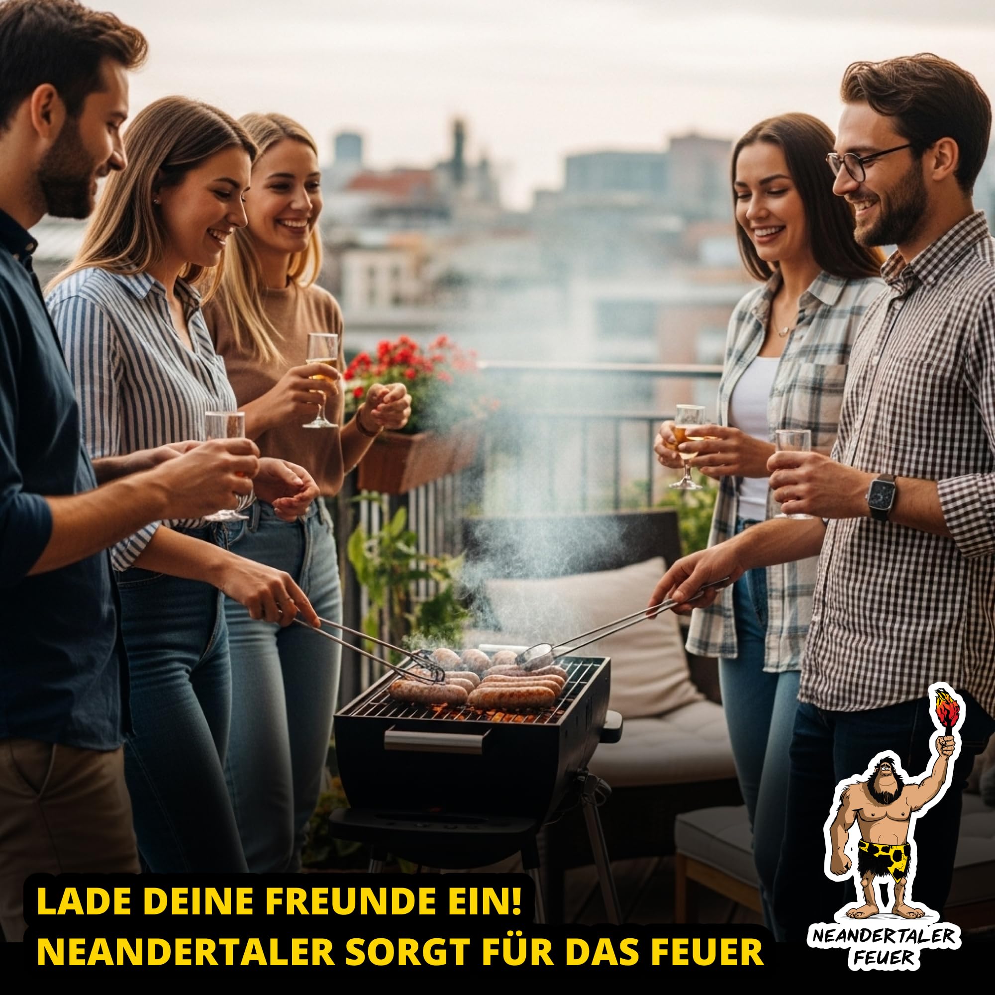 Tischgrillkohle Holzkohle Grillkohle – 7,5 kg Grill Kohle für Tischgrill Balkon Dutch Oven Minigrill BBQ | Grillholzkohle Buchenholzkohle Charcoal Barbecues | Restaurant Qualität