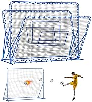 Vista 12 de Red de rebote de fútbol y béisbol, ángulo de conmutación rápida, entrenamiento de voleibol para control, práctica de pases, fácil configuración