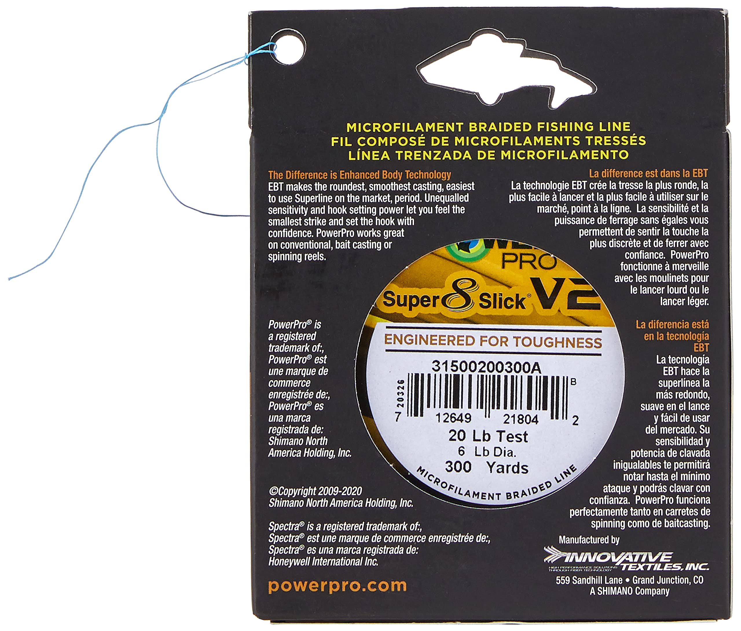 PowerPro SSV2 20 Lb 300 Yd Blue : Sports & Outdoors