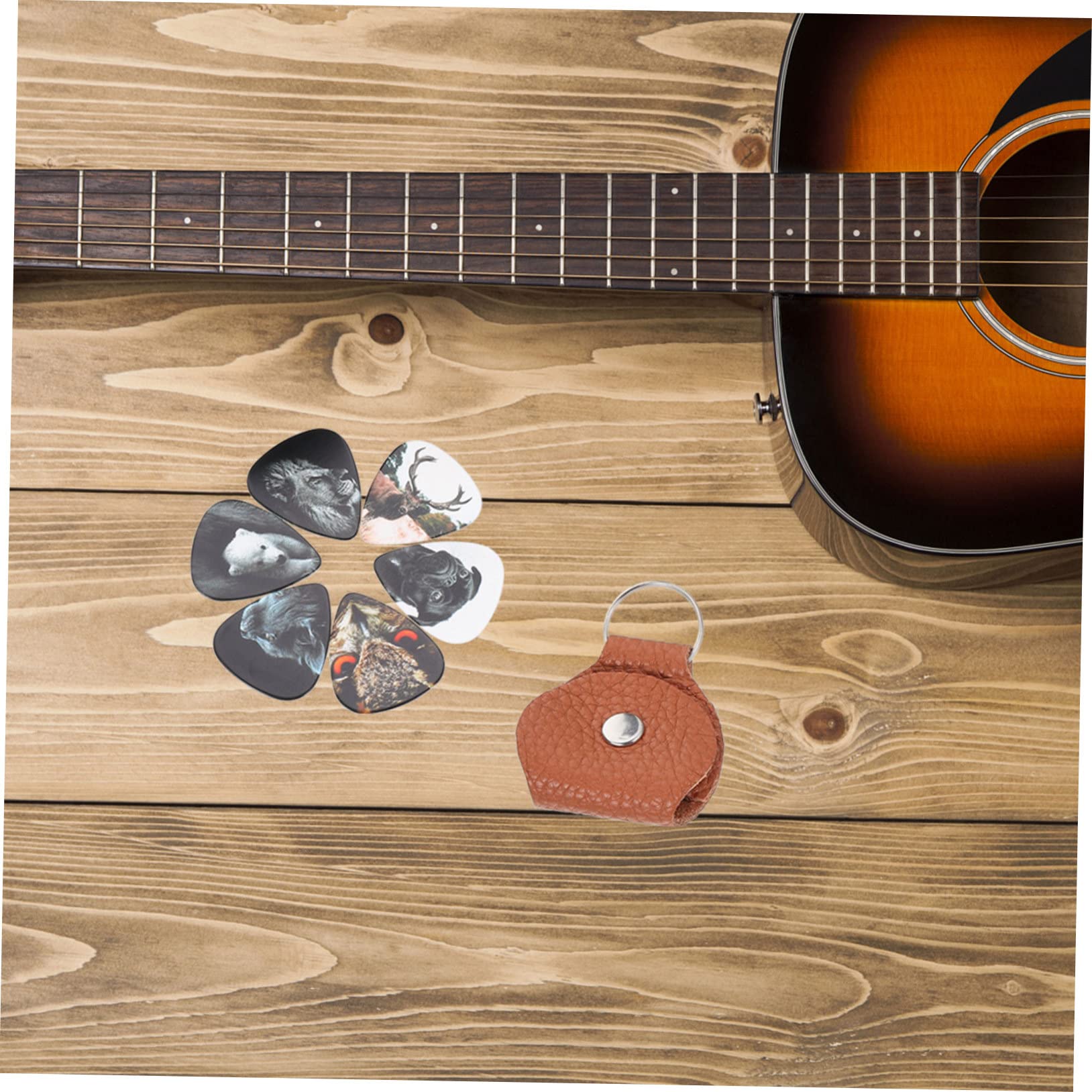 TOYANDONA 4ensembles Médiators De Guitare Créatifs Celluloïd De Animaux Pour Guitare Et Ukulélé Avec Boîte De Rangement Et à Plectres