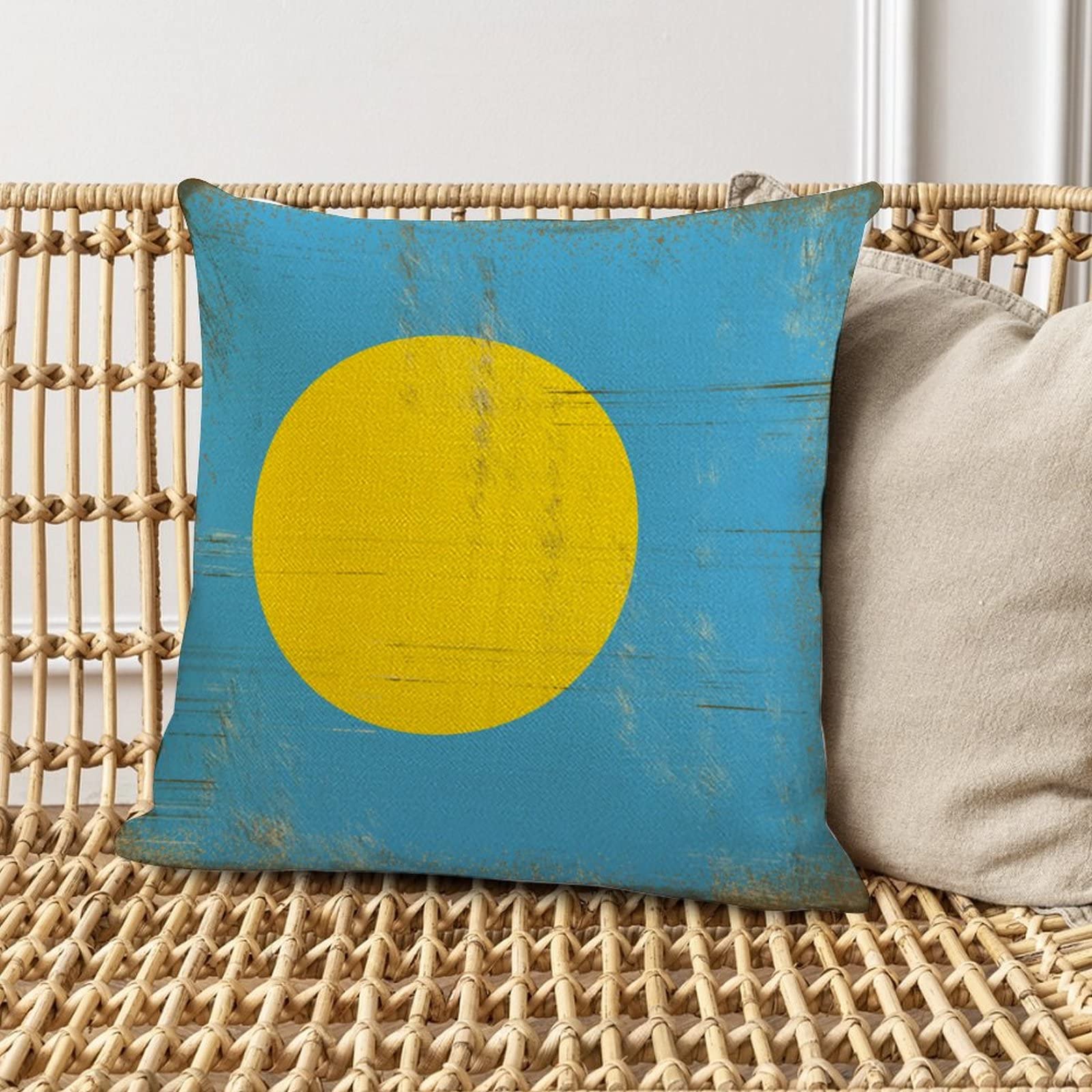 Kussenhoes 45x45 cm - De vorm en de vlag van Estland - Katoen Kussenhoes 45x45 cm - De vorm en de vlag van Estland - Katoen
