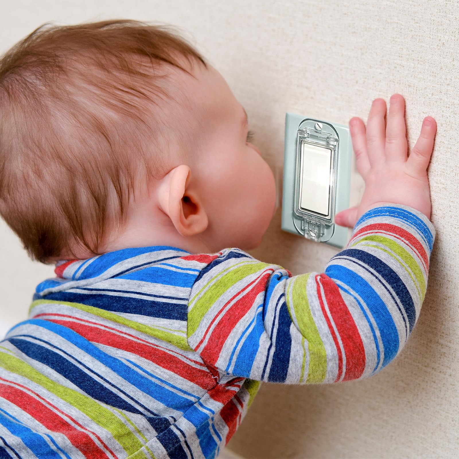 4 Pezzi Protezione Interruttore Luce Trasparente 11x4,2 Cm Con Viti, Copertura Di Sicurezza Per Bambini A Bilanciere