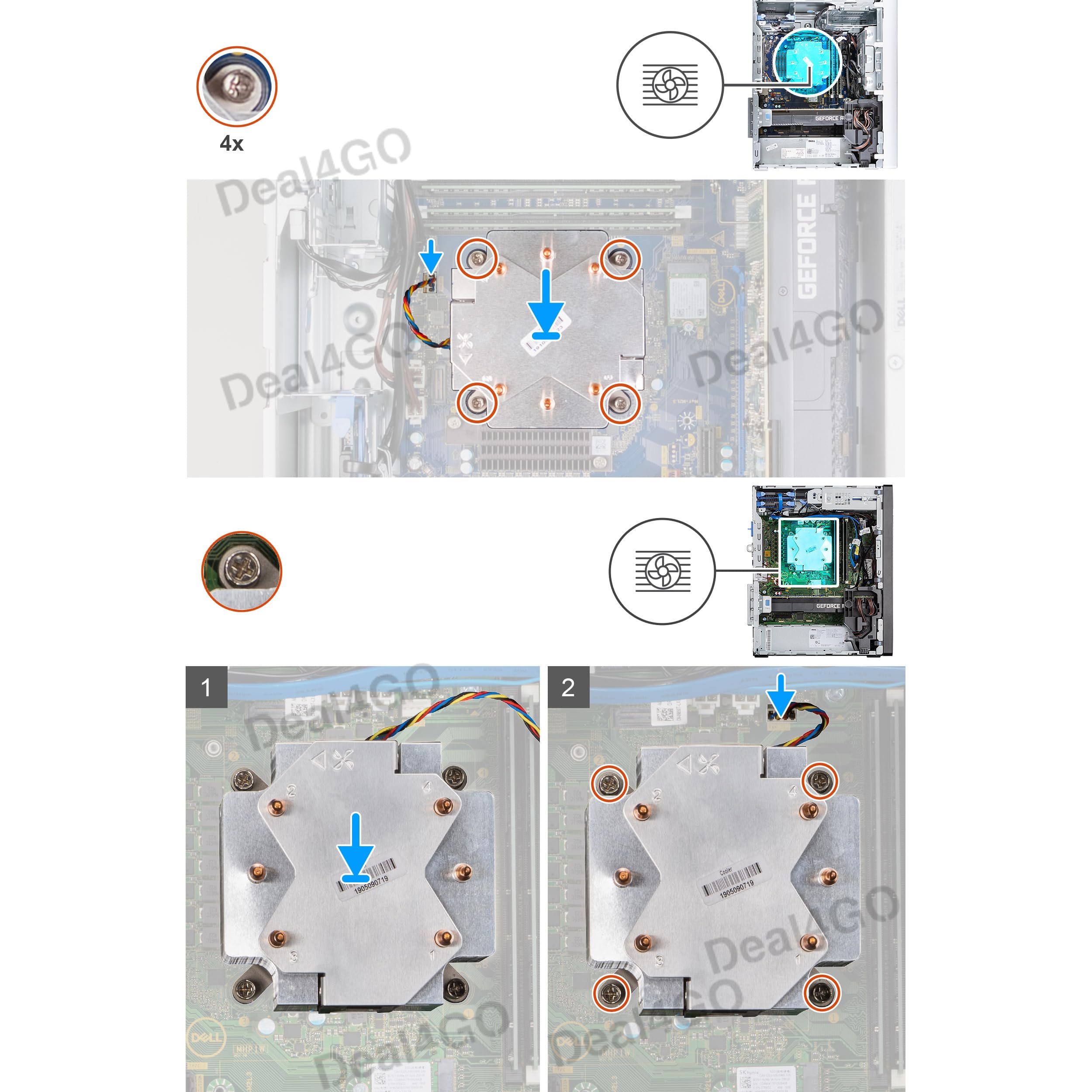 Amazon.com: Deal4GO CPU Cooling Fan Heat-Sink Assembly 2NW0M VWD01