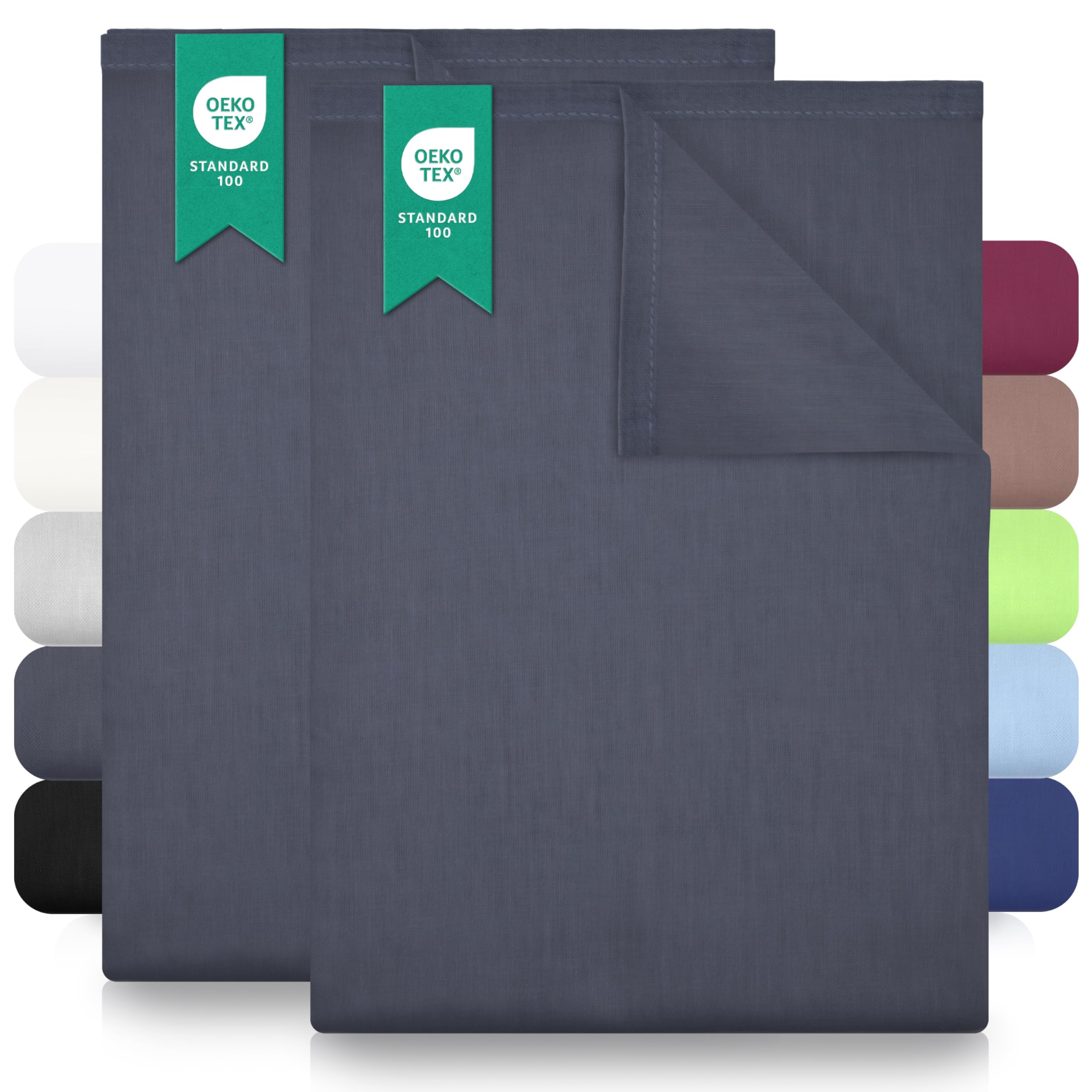 GREEN MARK Textilien Klassische Bettlaken | Betttuch | Laken | Leintuch | Haustuch 100% Baumwolle ohne Gummizug vielen Größen und Farben
