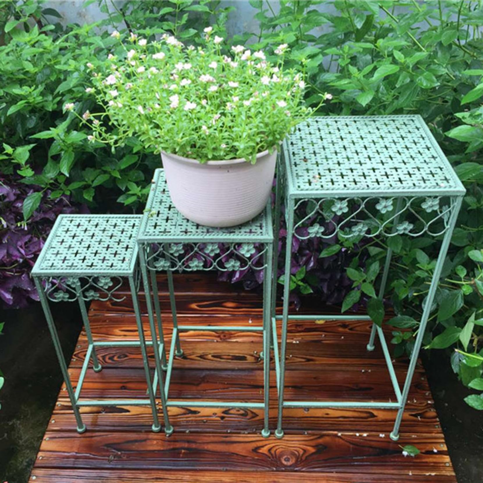 Amazon.co.jp: [GZGZ] フラワースタンド サイドテーブル アイアン