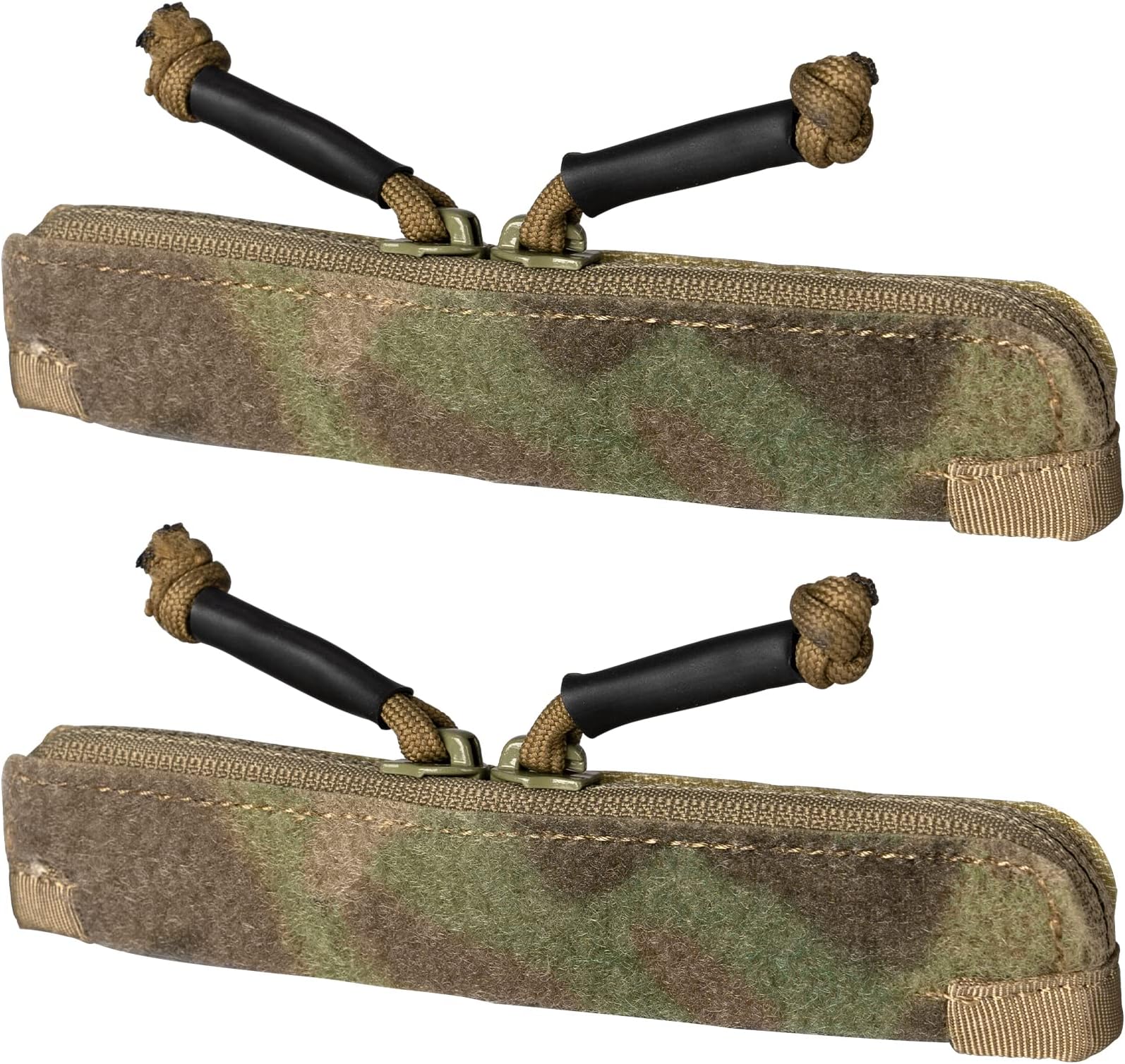 IDOGEARZipper Strip Insert for Vest Combat AVS CPC JPC2.0 Hook and Loop Pocket Accessories Double Zippers 5.9" length 2 Pack