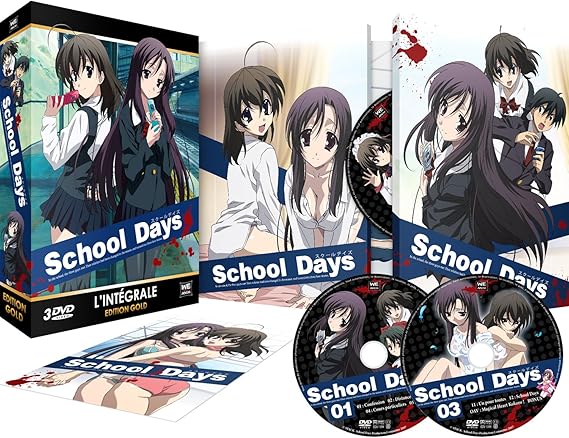 Amazon School Days コンプリート Dvd Box 全12話 Ova1話 330分 スクールデイズ アニメ Dvd Import アニメ