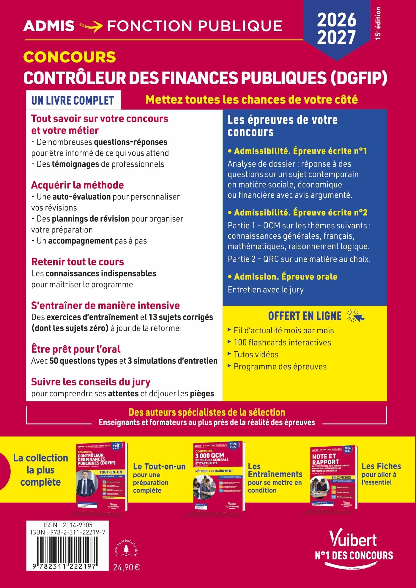 Concours Contrôleur des Finances publiques (DGFIP) 2026-2027 - Tout-en-un: Externe - Catégorie B