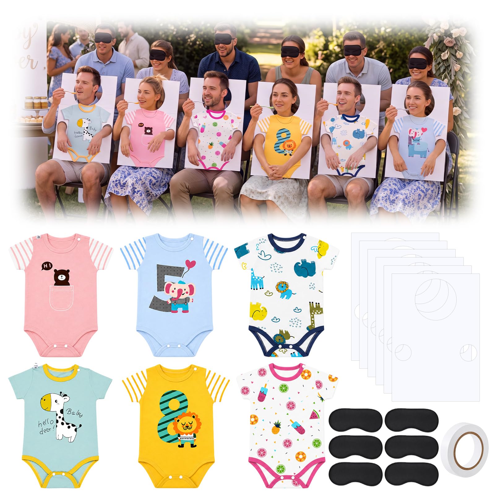 Photo 1 of Funnysoft 6 Sets Baby Feeding Game for Baby Shower